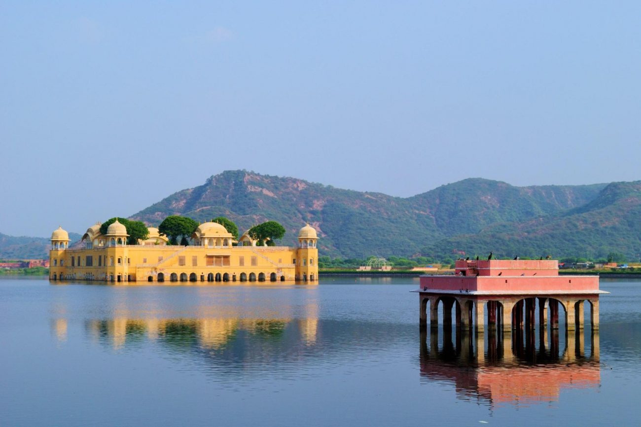 Jal Mahal, Water Palace, in Jaipur, India, Джал Махал, Джайпур, Индия, забележителности