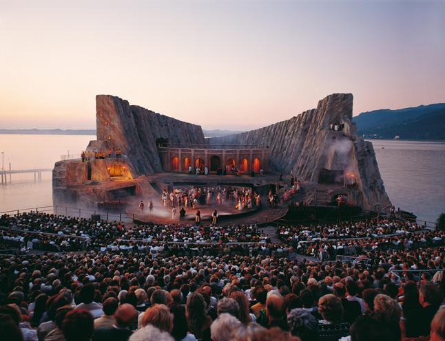 Oper in the lake in Bregenz, Bodensee / Опера в езерото, Брегенц, Боденското езеро